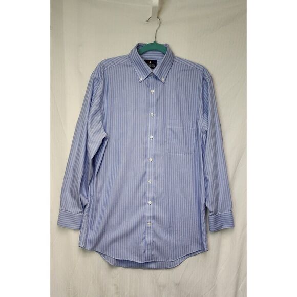Stafford Executive Travel Men's Long Sleeve Button Down Shirt Size 16/32-33 - Picture 4 of 7